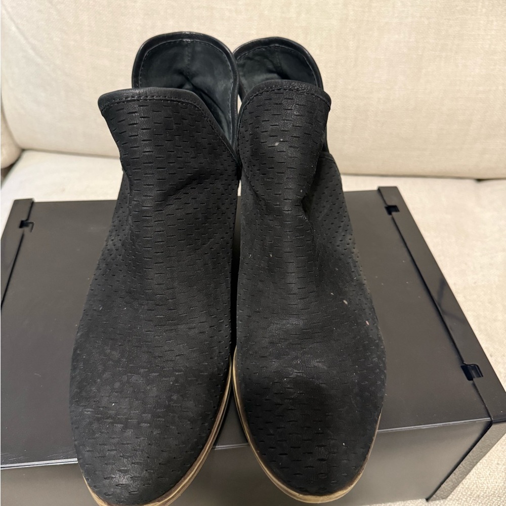 Lucky Brand Black Heeled Boots